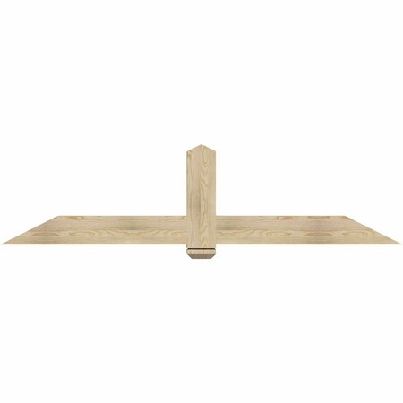 Ekena Millwork Eugene Rough Sawn Timber Gable Bracket, Douglas Fir, 84"W x 21"H x 4"D x 6"F, 6/12 Pitch GBW084X21X0406EUG00RDF